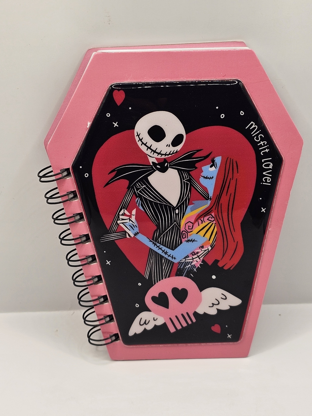 Disney Nightmare Before Christmas Jack & Sally "Misfit Love" Coffin Notebook